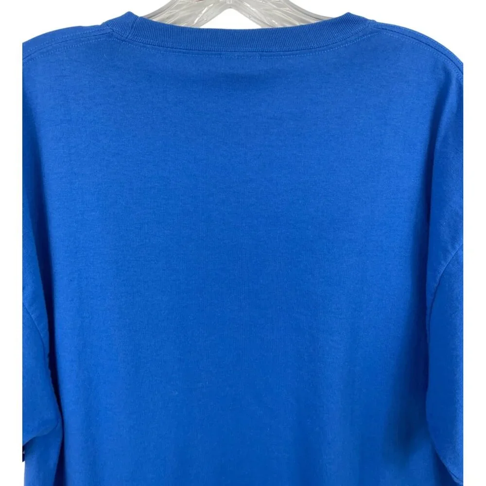 Vintage Logo University of Dayton UD Flyers Blue Graphic T-shirt Mens Size XL - Picture 5 of 7